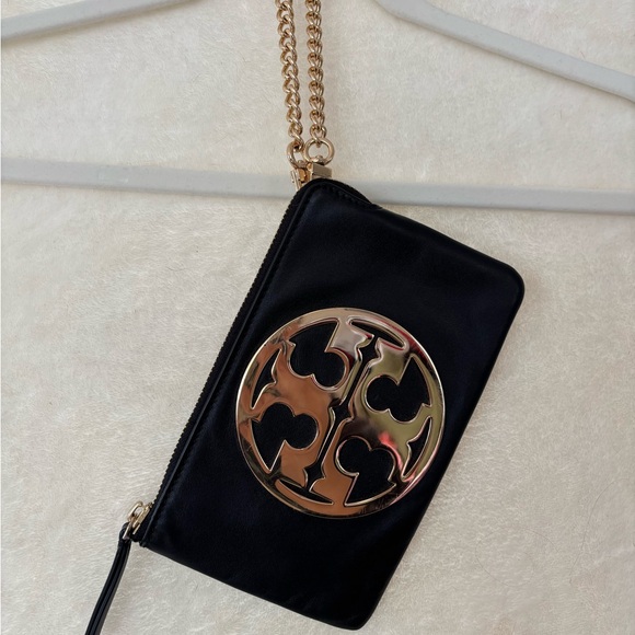 Tory Burch Wristlet with Iconic Gold TB Logo - Picture 2 of 14